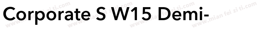 Corporate S W15 Demi字体转换